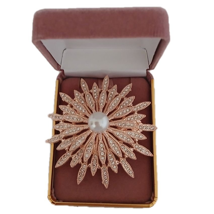 Pearl And Diamante Statement Brooch(2)