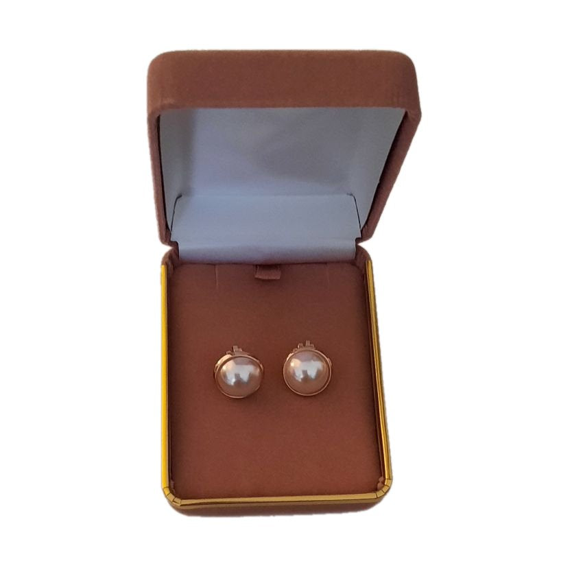 Pearl And Gold Round Clip On Earrings(2)