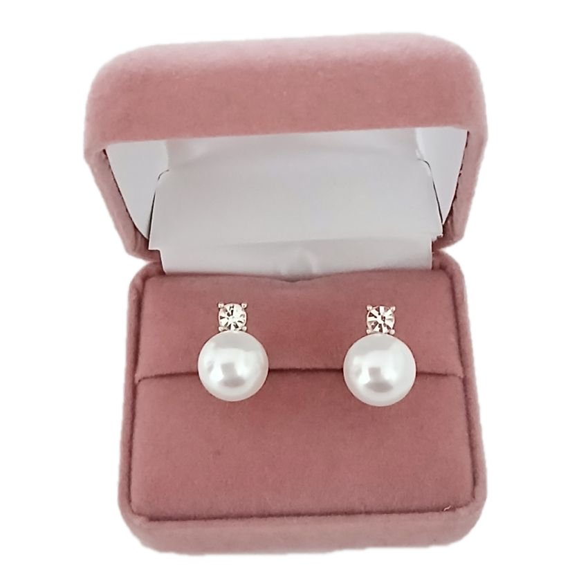 Pearl And Gold Round Clip On Earrings(2)