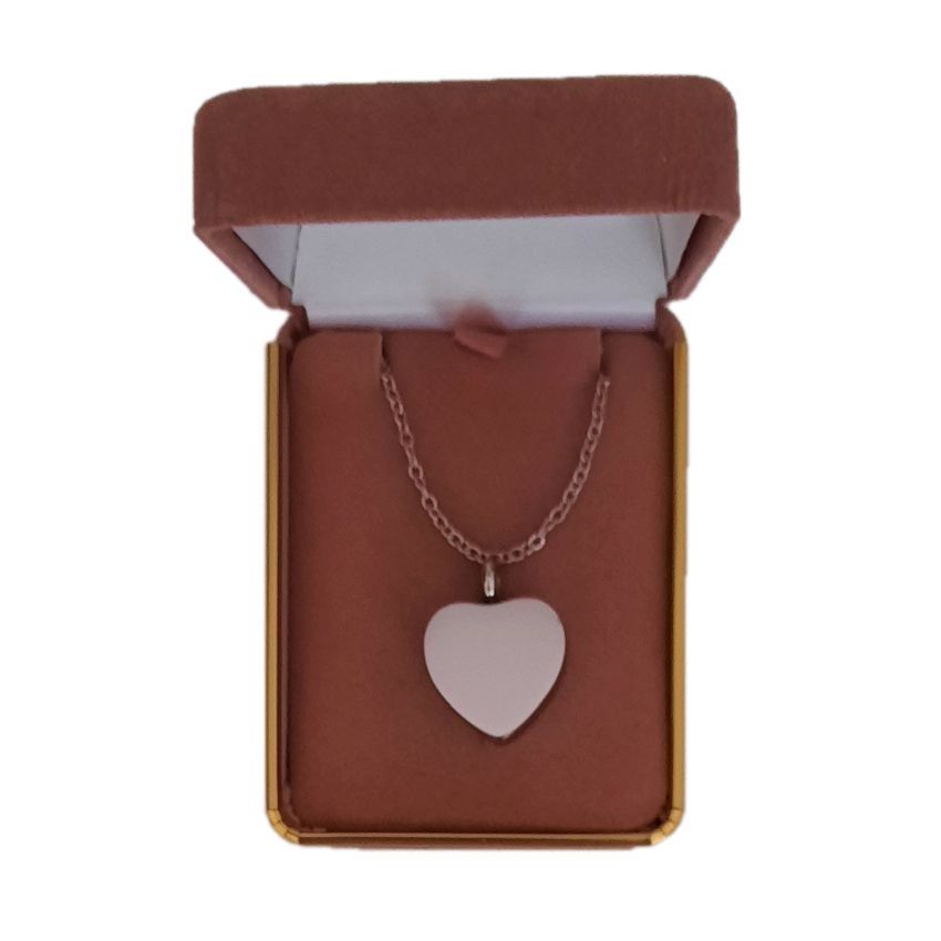 Plain Heart Cremation Ashes Locket(2)