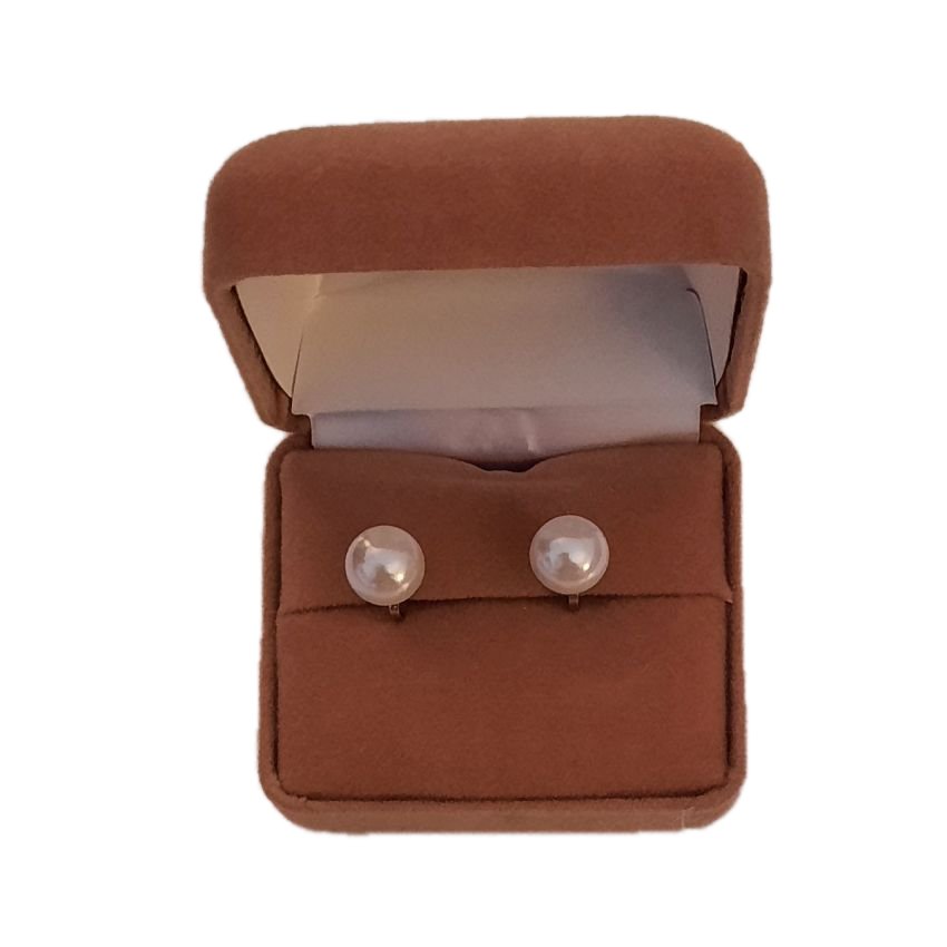 Plain Pearl Clip On Earrings(2)