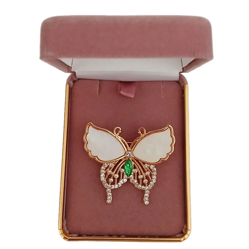 Pretty Fashion Crystal Butterfly Brooch(2)