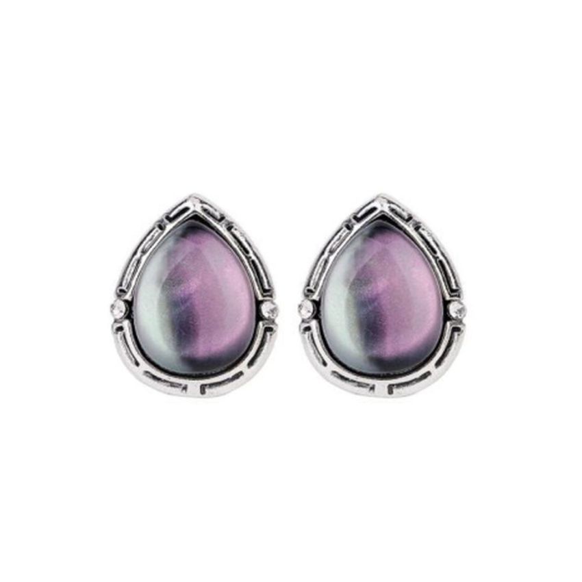 Pretty Shell Colour Clip On Stud Earrings