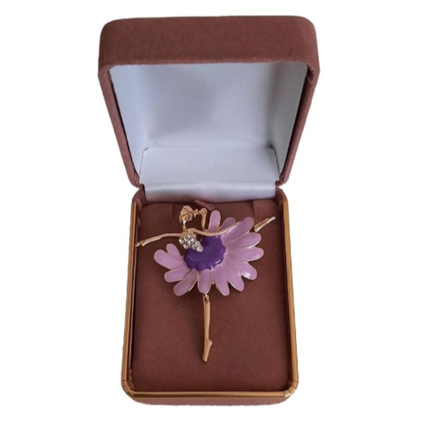 Purple Dancing Ballerina Brooch(2)