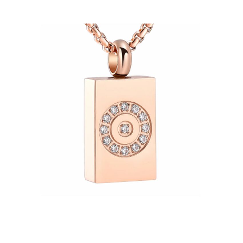Rose Gold Colour Cremation Ashes Locket