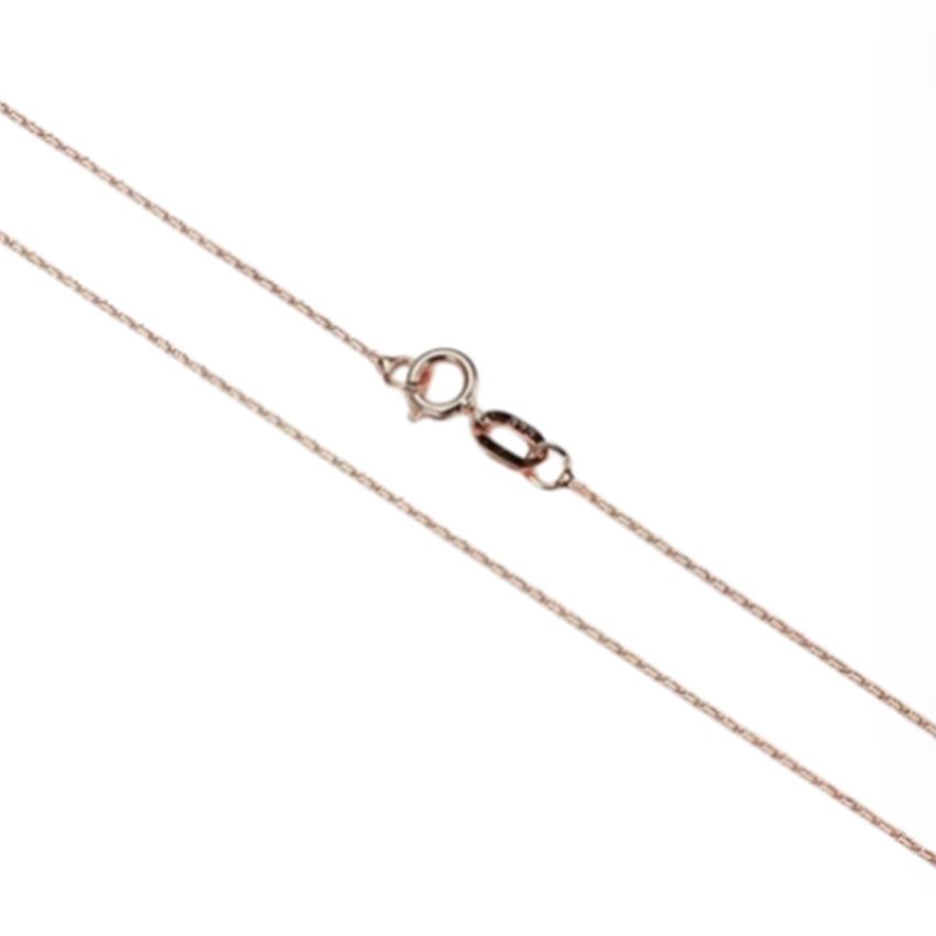 Rose Gold Over Silver 20 Inch Belcher Chain
