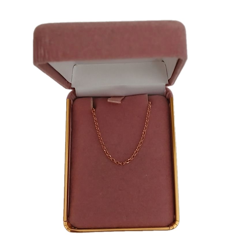 Rose Gold Over Silver 20 Inch Belcher Chain(2)