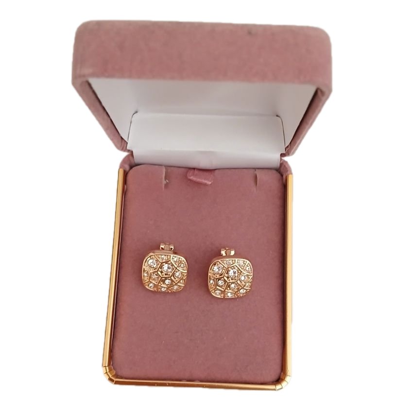 Rose Gold Swirl Clip On Earrings(2)