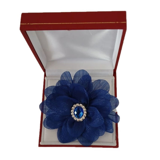 Royal Blue Pretty Flower Wrist Corsage