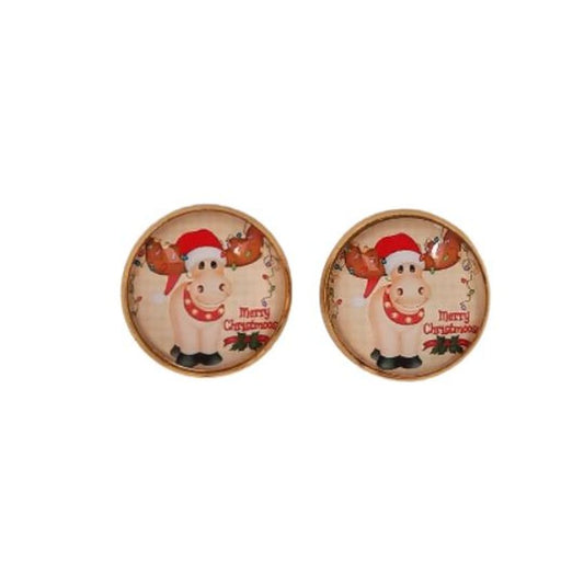 Rudolph Large Clip On Earrings
