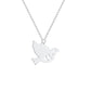 Silver Stainless Steel Dove Of Peace Necklace