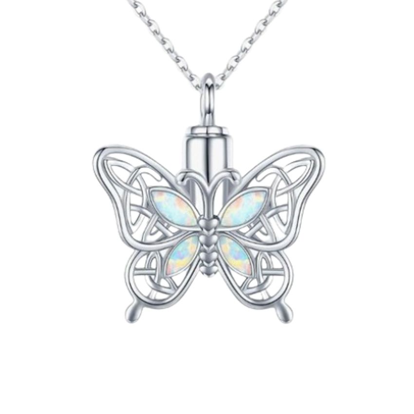 Slim Butterfly Cremation Ashes Locket