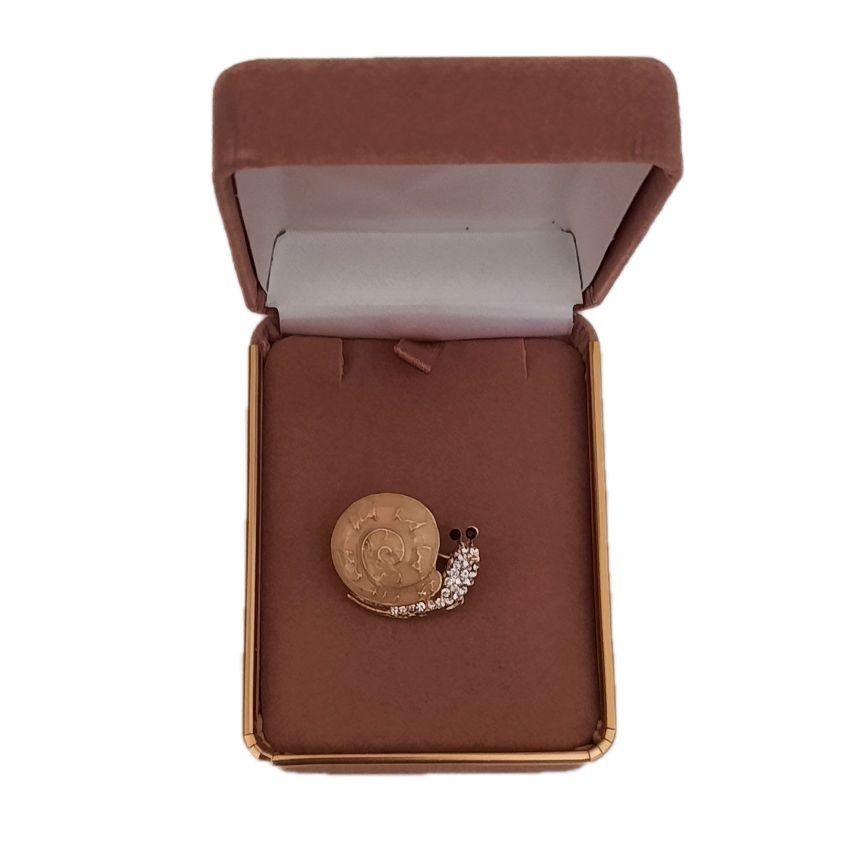 Small Diamante Snail Ladies Brooch(2)