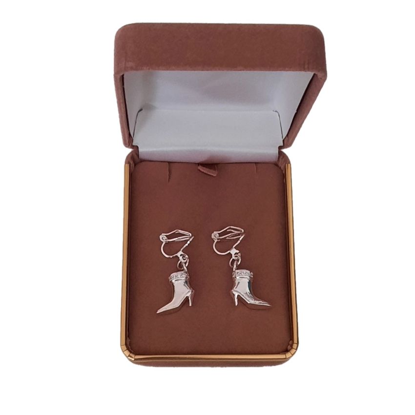 Sparkly Boot Clip On Earrings(2)