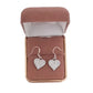 Sterling Silver Hook Heart Earrings(2)