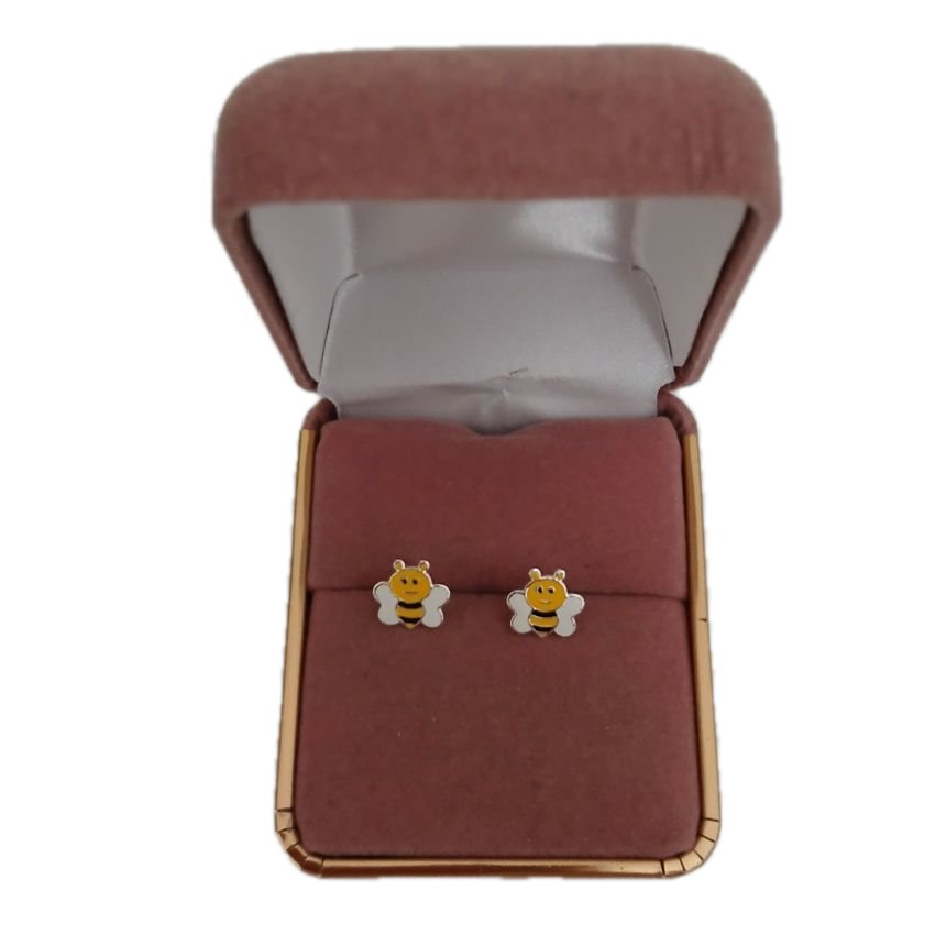 Sterling Silver Kids Bee Earrings(2)