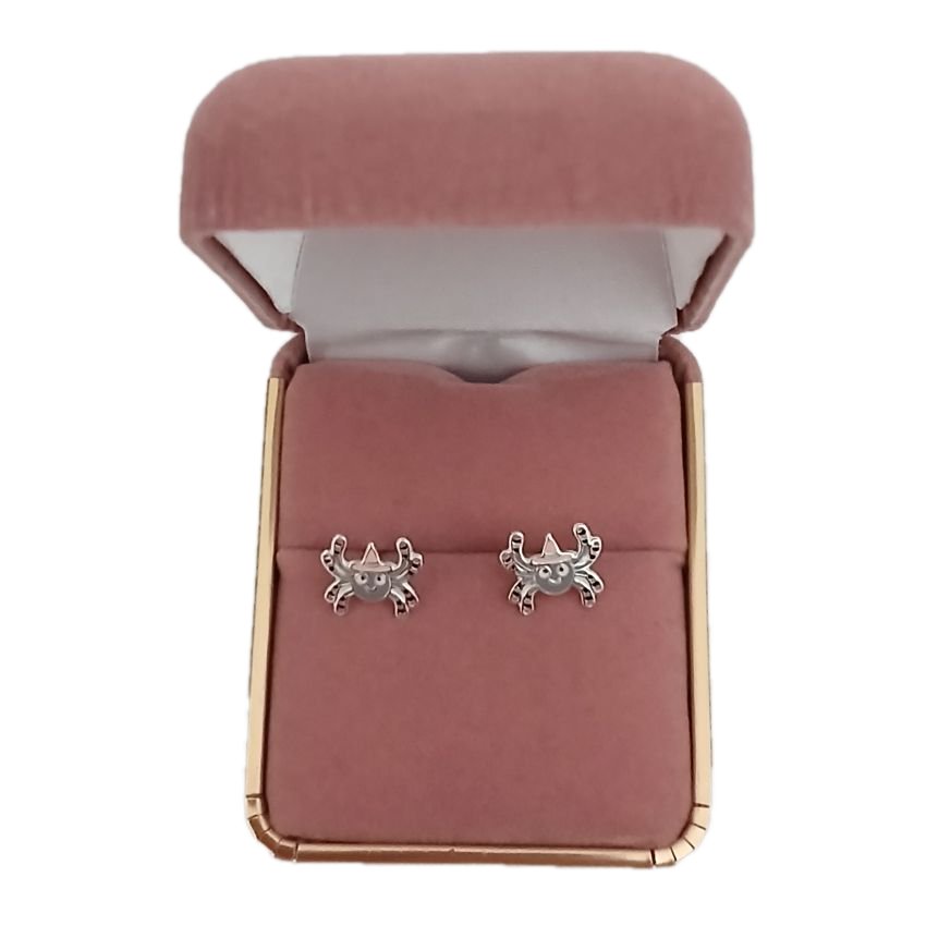 Sterling Silver Girls Spider Earrings(2)