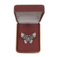 Teal And White Butterfly Ladies Brooch(2)