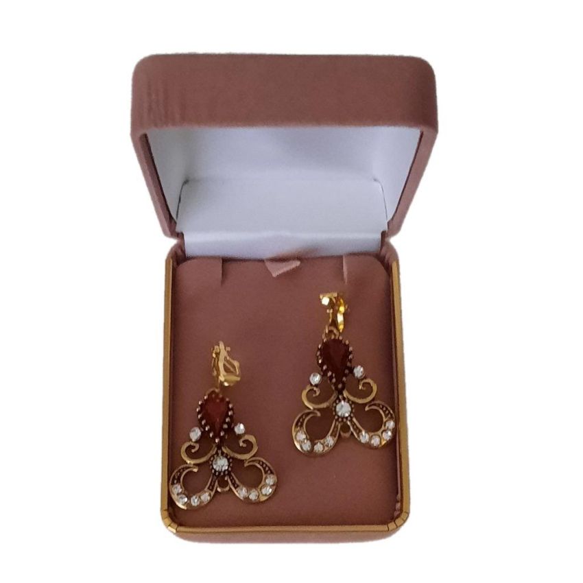 Vintage Design Drop Clip On Earrings(2)