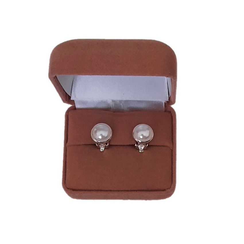 10mm Stud Pearl Clip On Earrings(2)