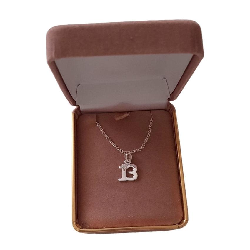 13th Birthday Sterling Silver Pendant