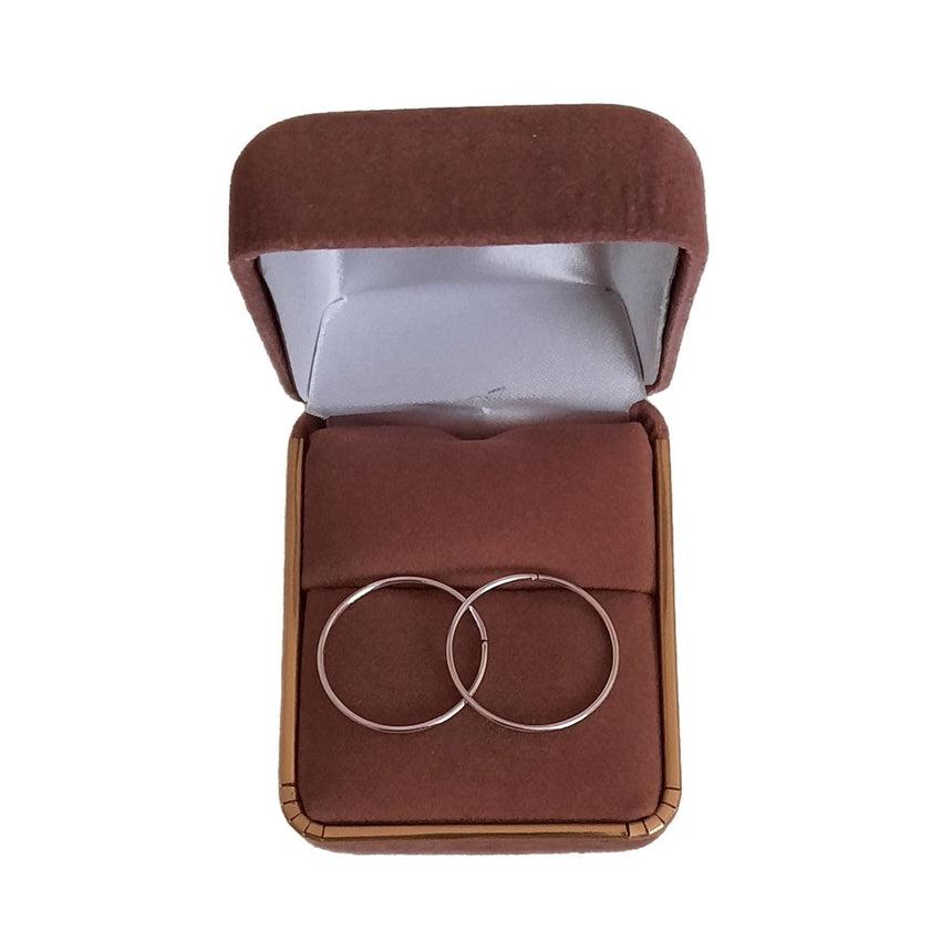 20mm Sterling Silver Sleeper Hoop Earrings