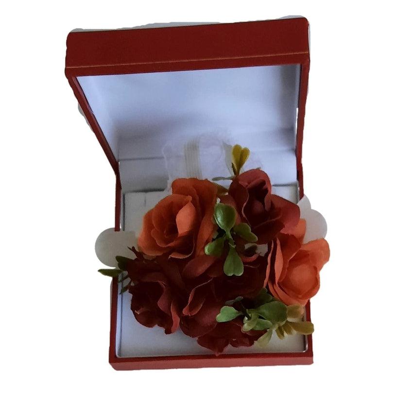 Autumn Colours Rosebud Bracelet Wrist Corsage