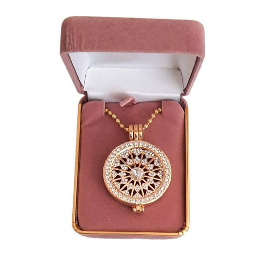 Bling Gold Sparkle Coin Necklace