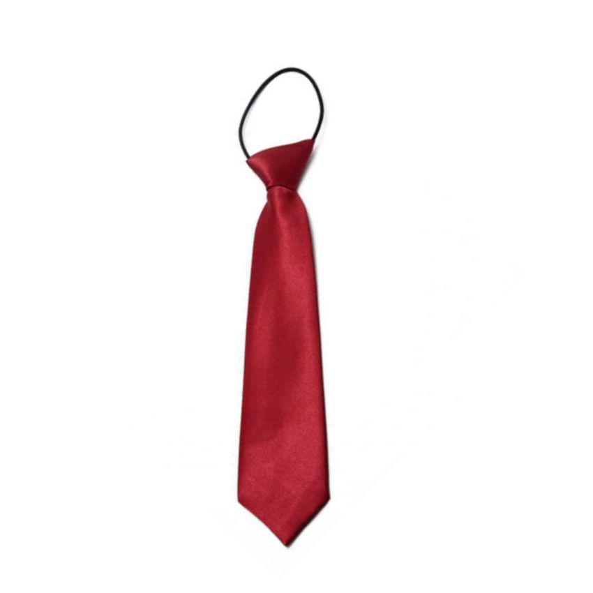 Boys Burgundy Elasticated Tie