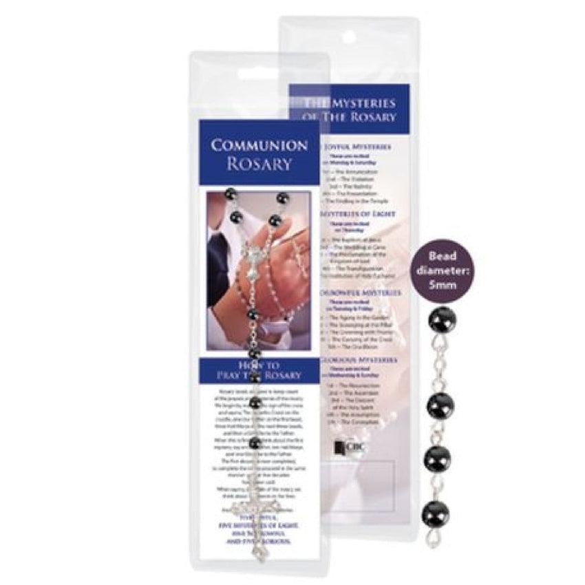 Boys Communion Rosary Beads