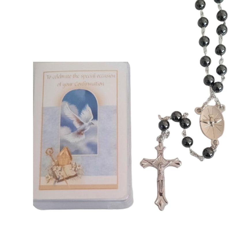 Boys Confirmation Rosary Beads