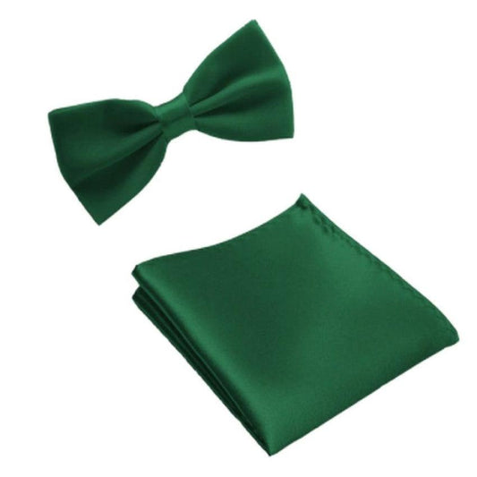 Boys Emerald Green Dickie Bow Tie Set
