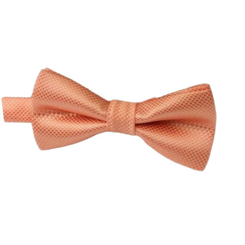 Boys Light Orange Criss Cross Dickie Bow