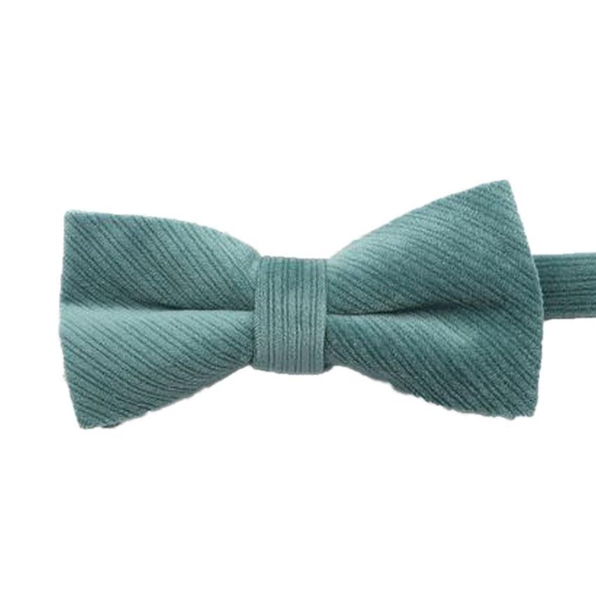 Boys Teal Green Corduroy Bow Tie