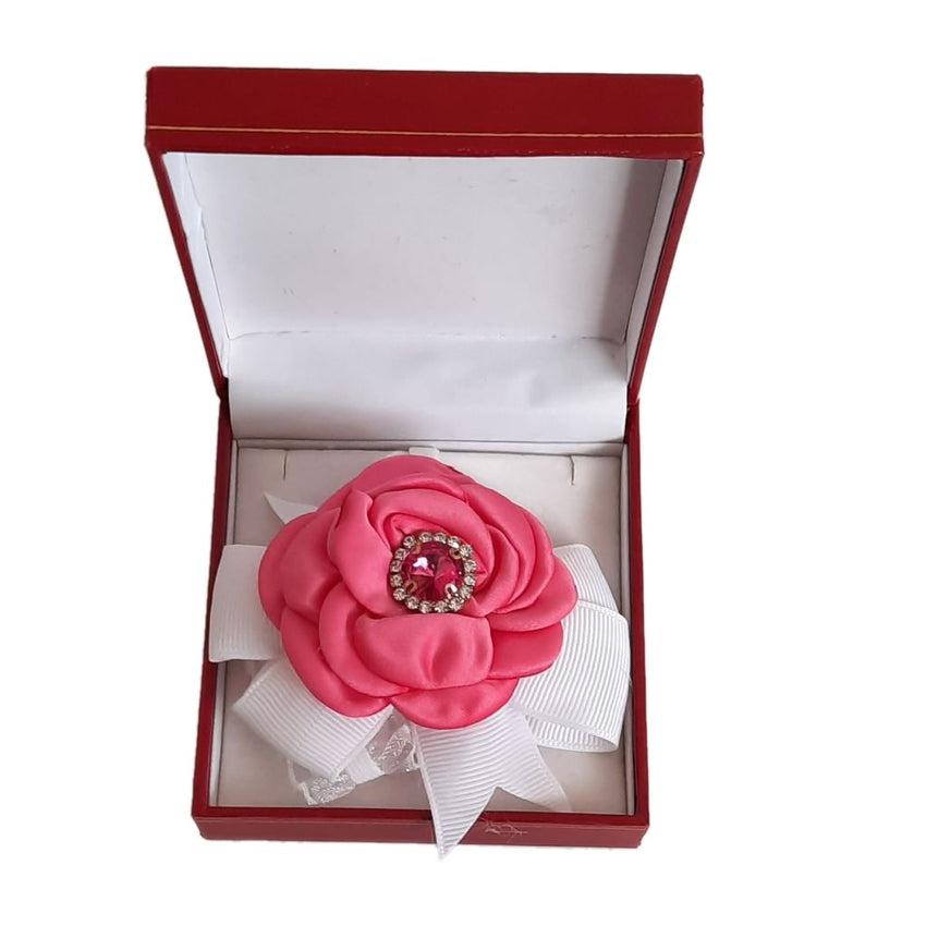 Bright Hot Pink Flower Wrist Corsage