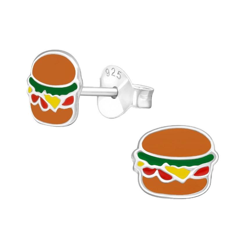 Burger Sterling Silver Childrens Earrings