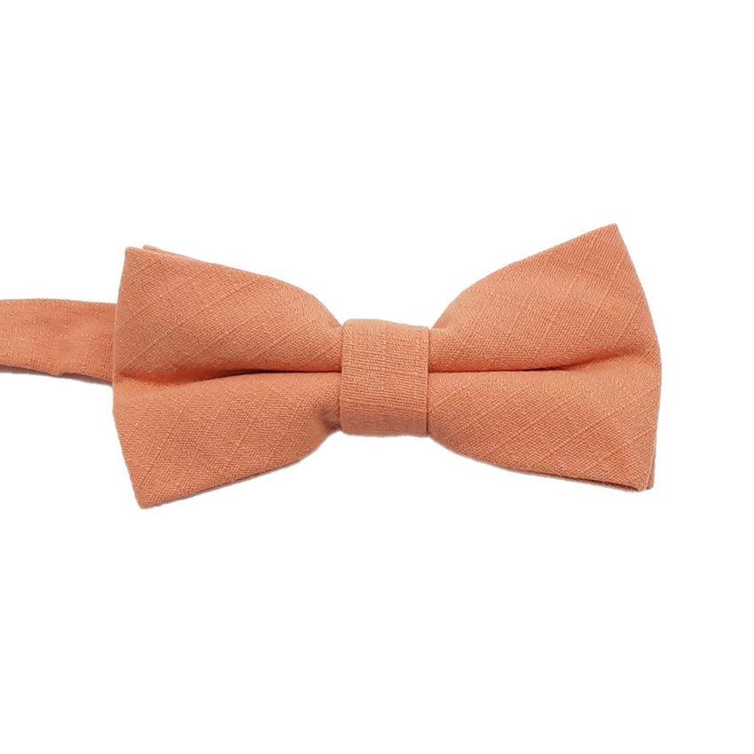 Cantaloupe Orange Boys Dickie Bow Tie