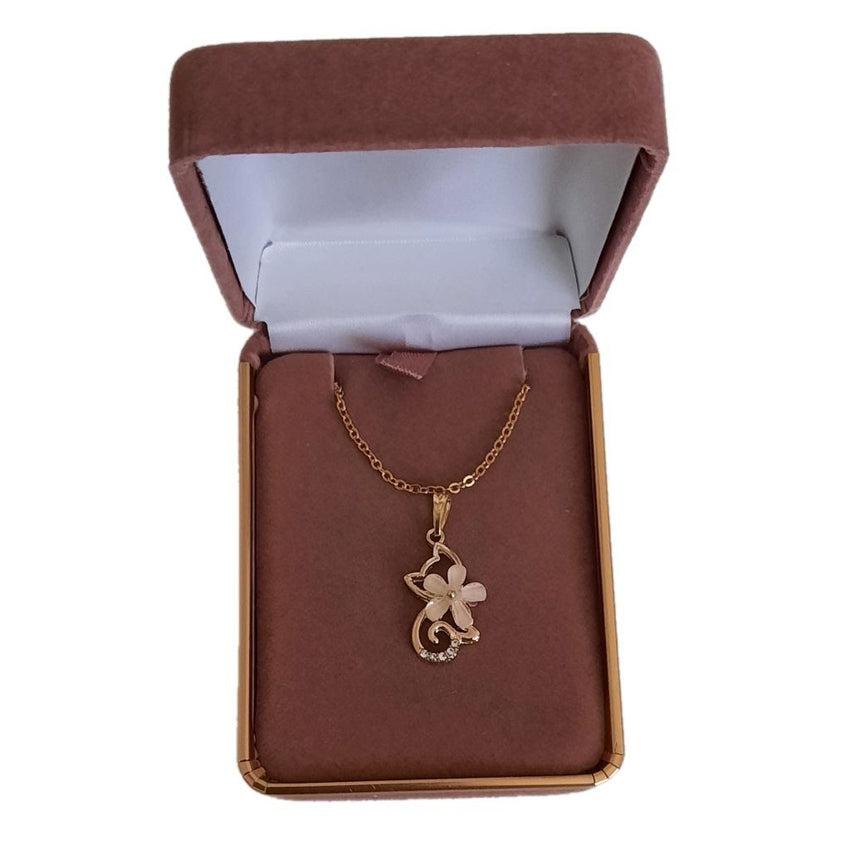 Cat And Flower Childrens Fashion Pendant