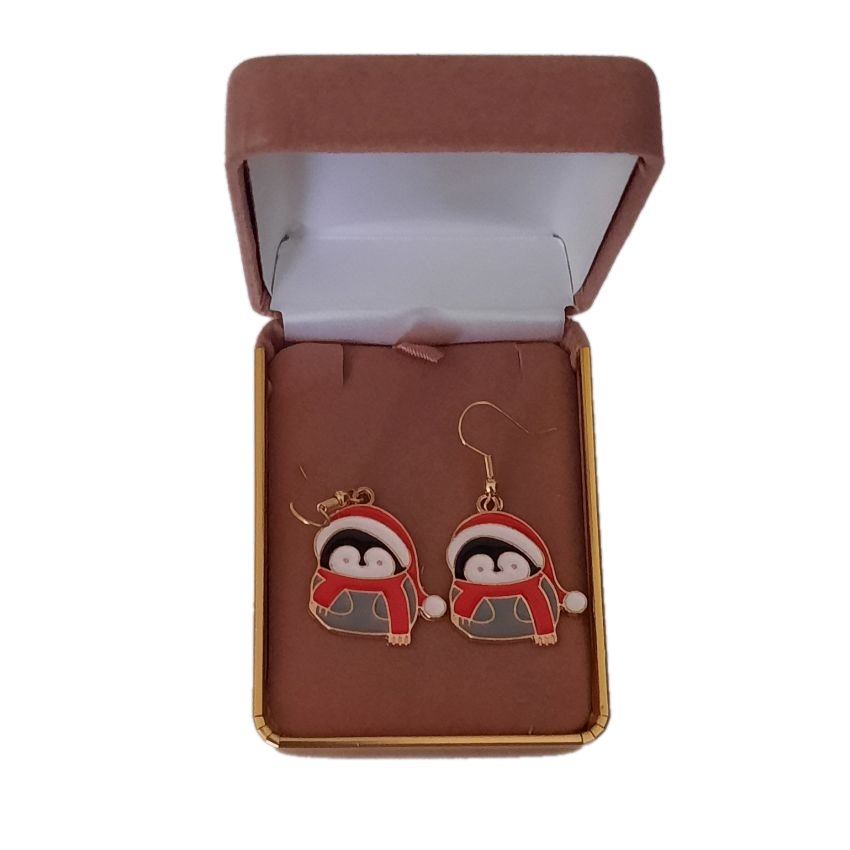 Christmas Penguin Dangly Earrings(2)