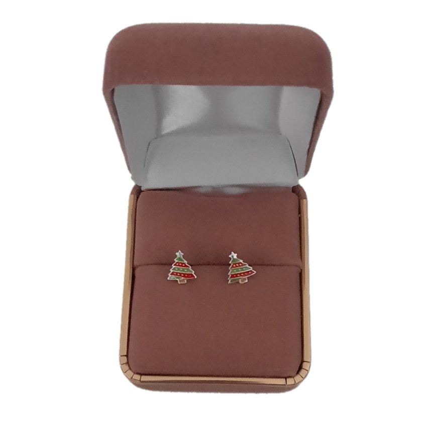 Christmas Tree Sterling Silver Earrings(2)