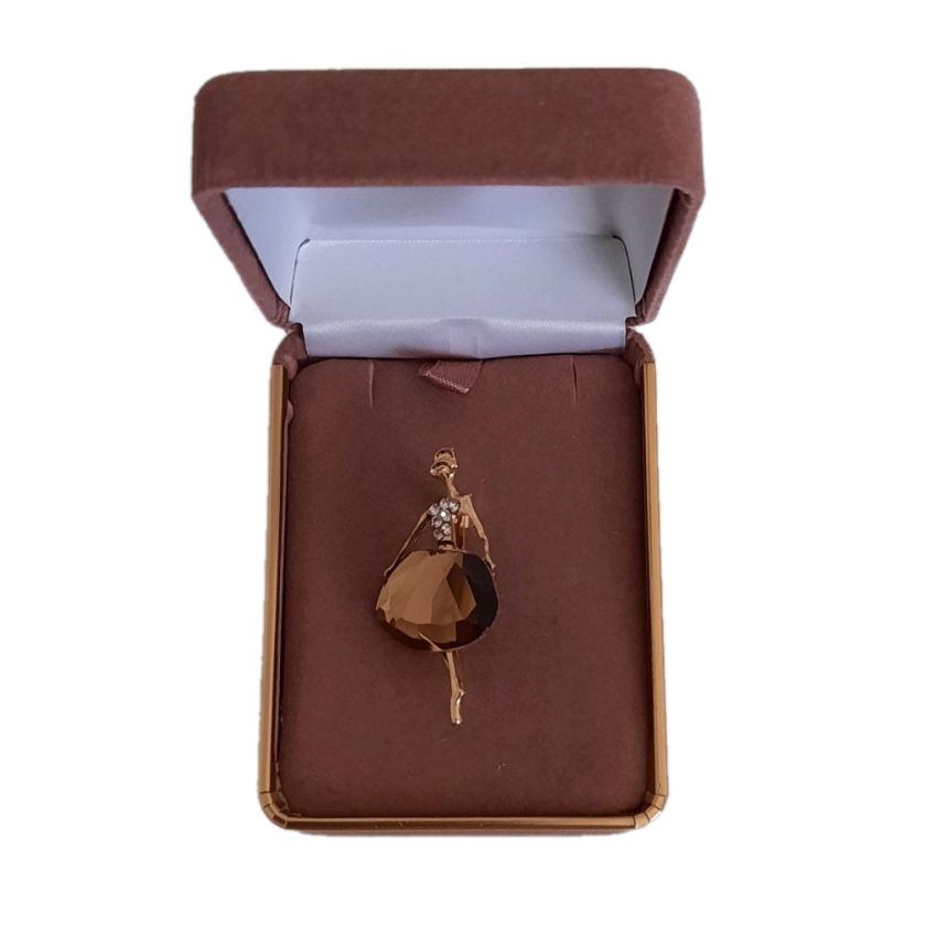 Crystal Skirt Lady Brooch(2)