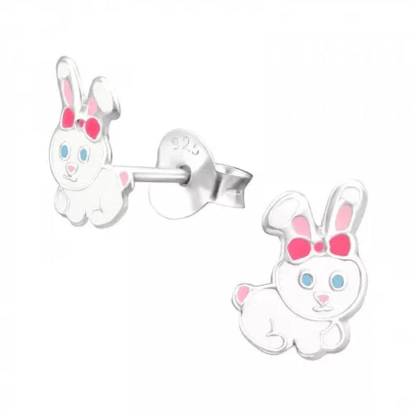 Cute Bunny Rabbit Sterling Silver Earring