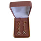Dangly Clip On Earrings With Gold Tone Stems(2)