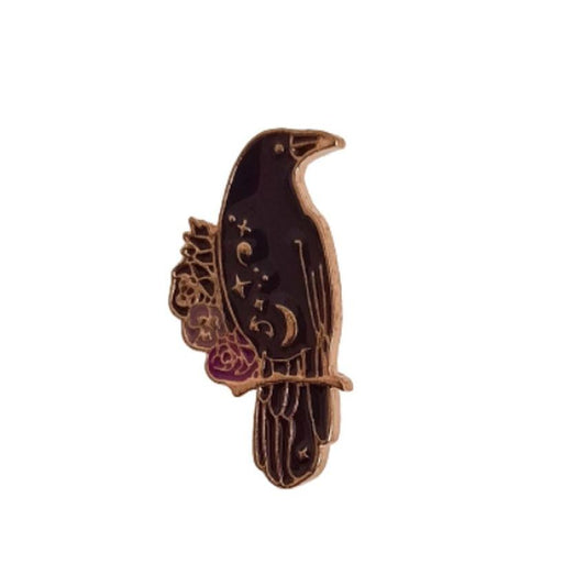 Enamel Bird Metal Brooch Pin