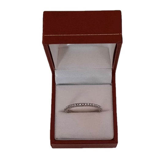 Full Band Large Size Silver Plated Ring