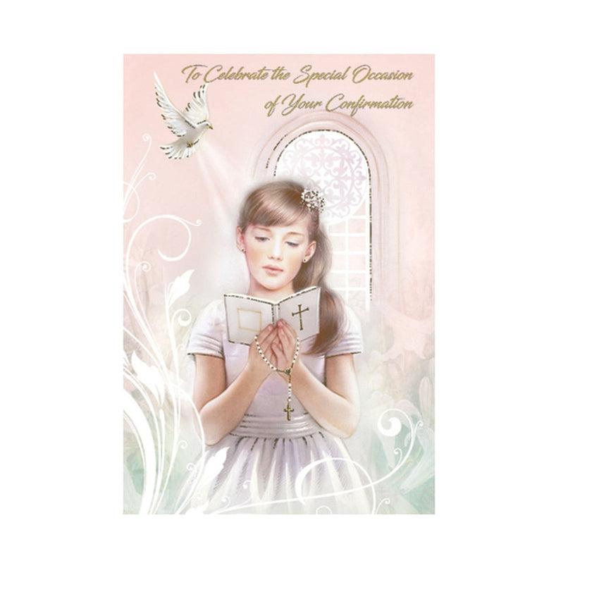 Girl Confirmation Celebration Greeting Card