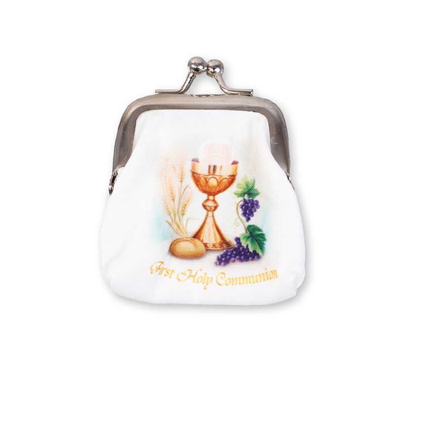 Girls Small Clip Communion Purse