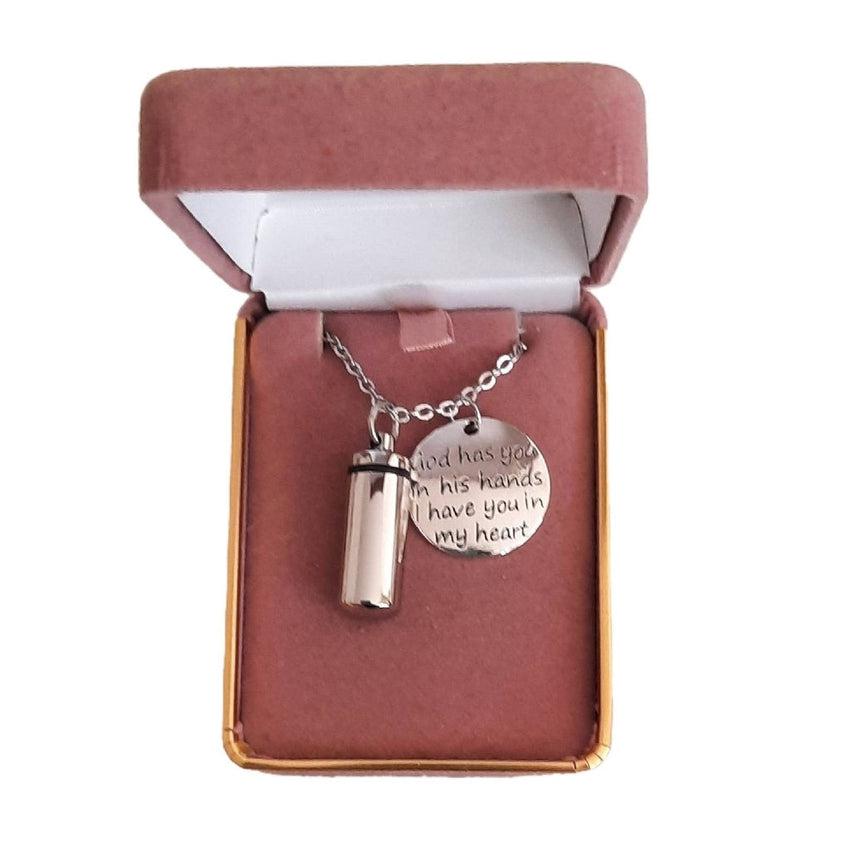 God Has You In His Hands Ashes Locket