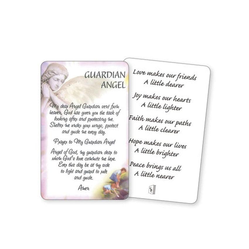 Guardian Angel Prayer Card