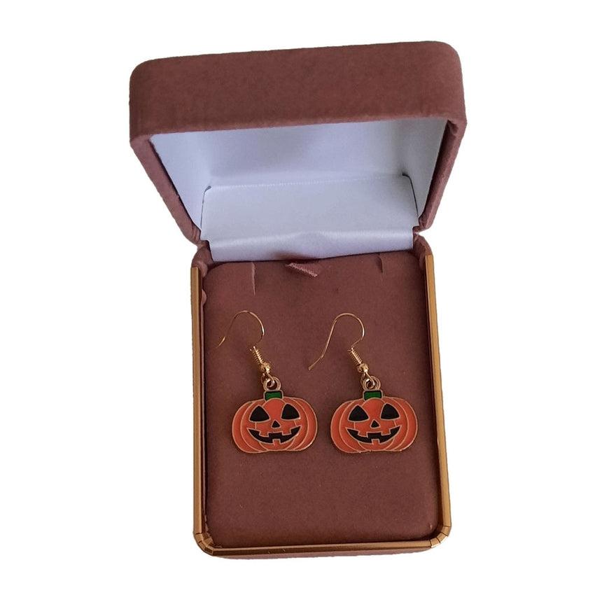Halloween Pumpkin Dangly Fashion Earrings